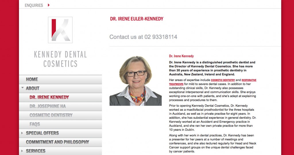 Kennedy Dental Cosmetics site Kathy Keating